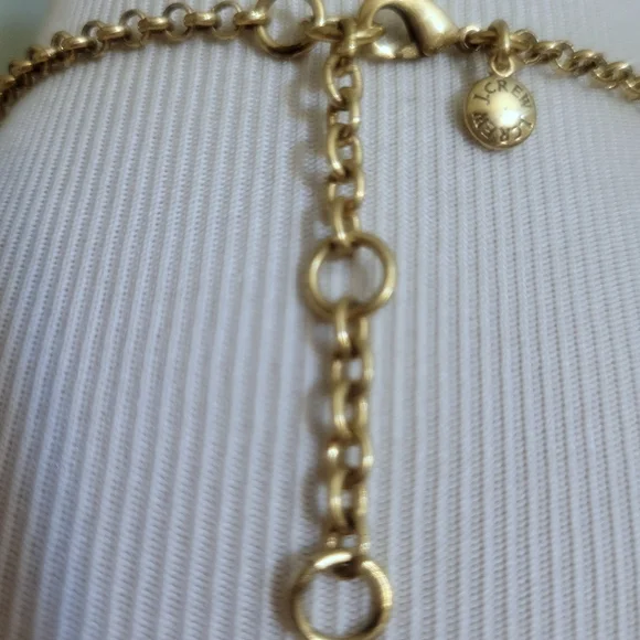 J. Crew Off-White Botanical Leaf Necklace - Picture 6 of 6